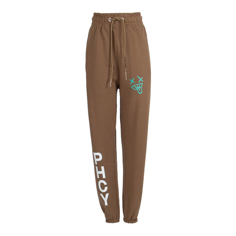 Brown Cotton Women Trouser Pharmacy Industry