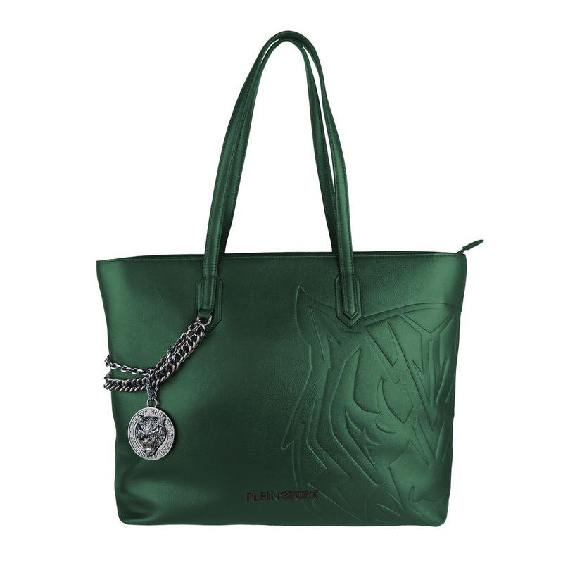 Green Polyethylene Women Shoulder Bag Plein Sport