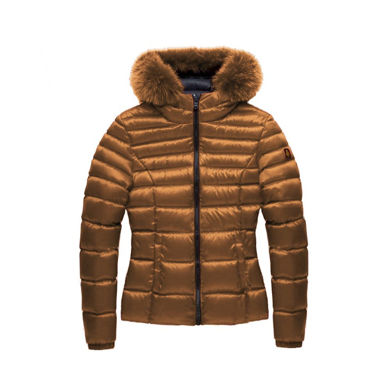 Brown Polyamide Women's Jacket Refrigiwear