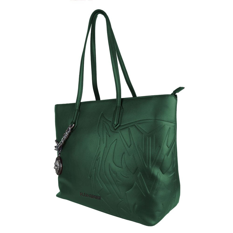 Green Polyethylene Women Shoulder Bag Plein Sport