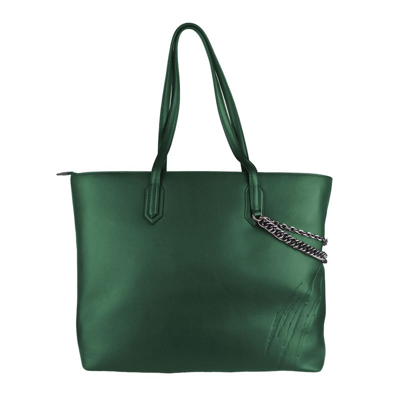 Green Polyethylene Women Shoulder Bag Plein Sport