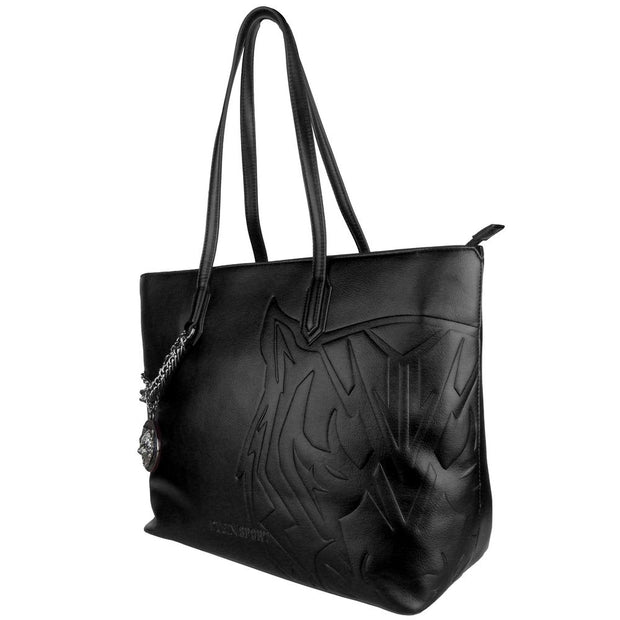 Black Polyethylene Women Shoulder Bag Plein Sport