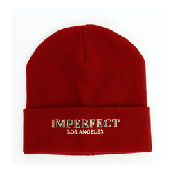 "Red Acrylic Women Hat" Imperfect