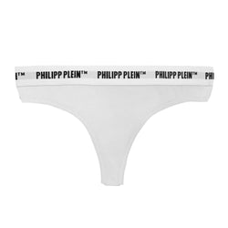 Elegant White Thong Duo for Women Philipp Plein