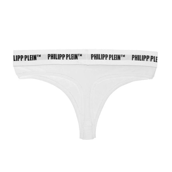 Elegant White Thong Duo for Women Philipp Plein