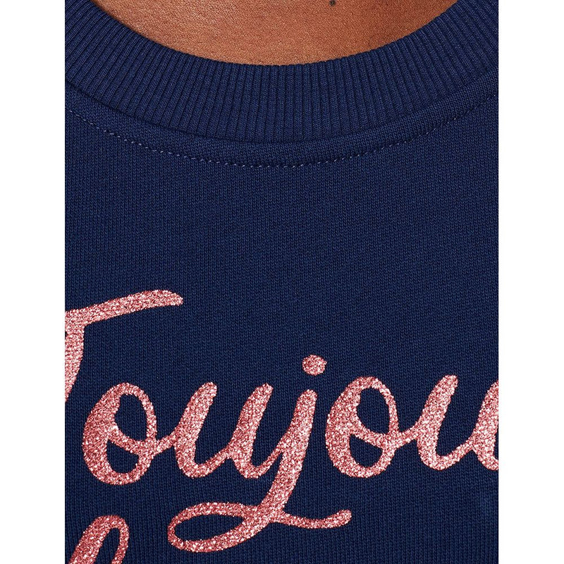 Blue Cotton Women Sweater Love Moschino