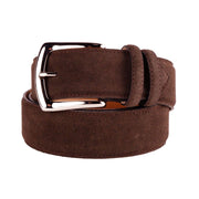 Elegant Italian Leather Belt Ensemble Made in Italy