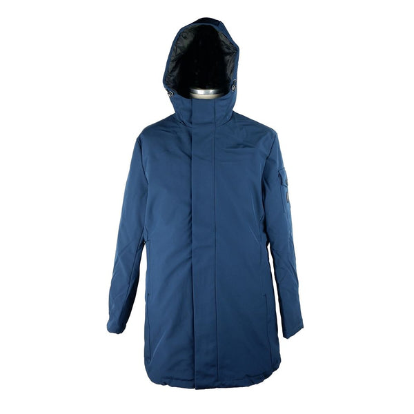 Blue Polyester Men Jacket Refrigiwear