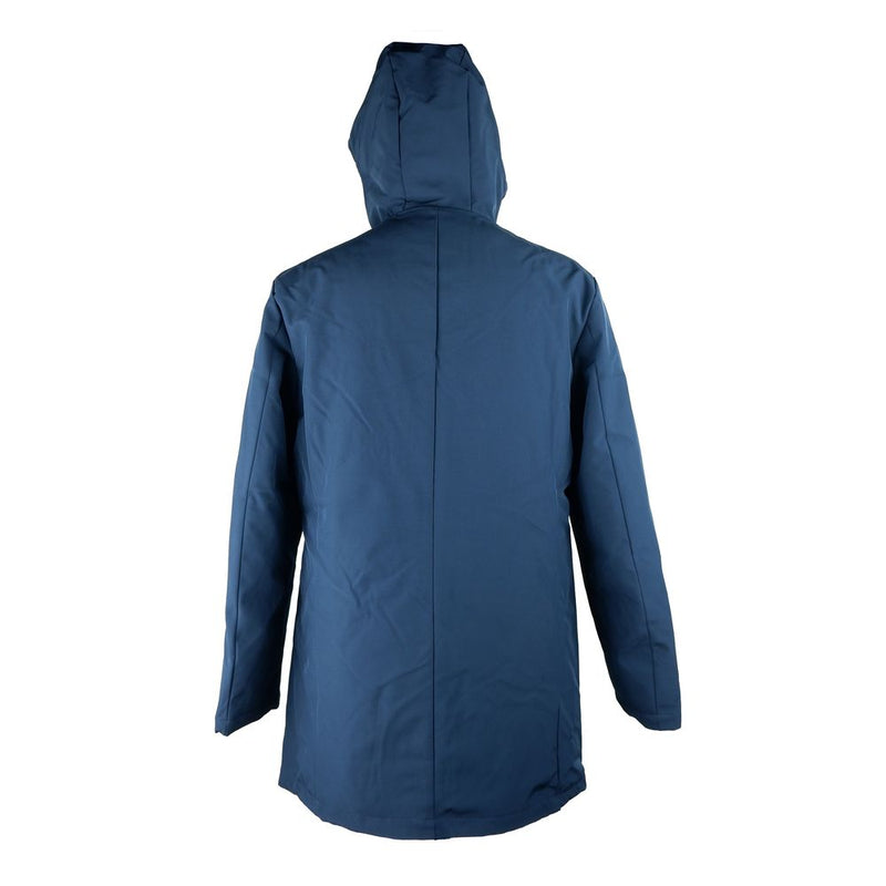 Blue Polyester Men Jacket Refrigiwear