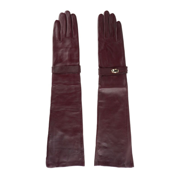 Elegant Lambskin Leather Gloves In Radiant Pink Cavalli Class