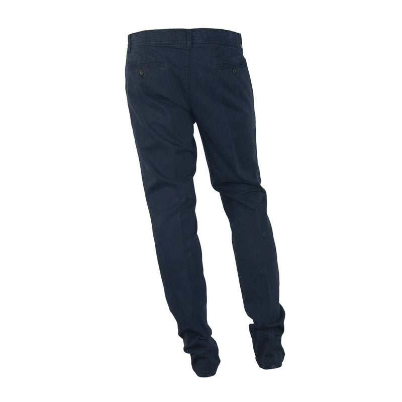 Elegant Blue Winter Trousers Made in Italy