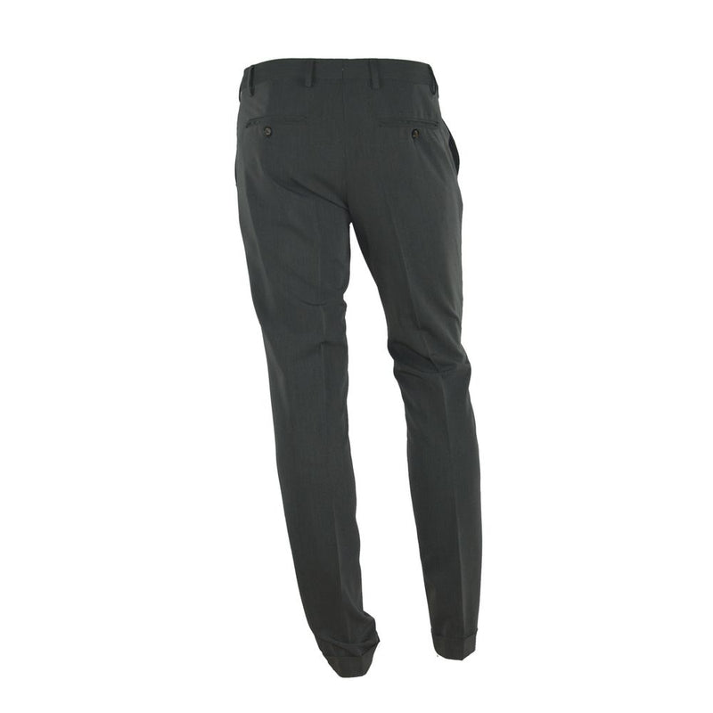 Elegant Italian Gray Trousers for Men Made in Italy