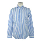 Elegant Light Blue Long Sleeve Shirt Made in Italy