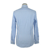 Elegant Light Blue Long Sleeve Shirt Made in Italy