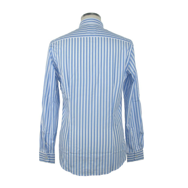 Elegant Light Blue Long Sleeve Shirt Made in Italy