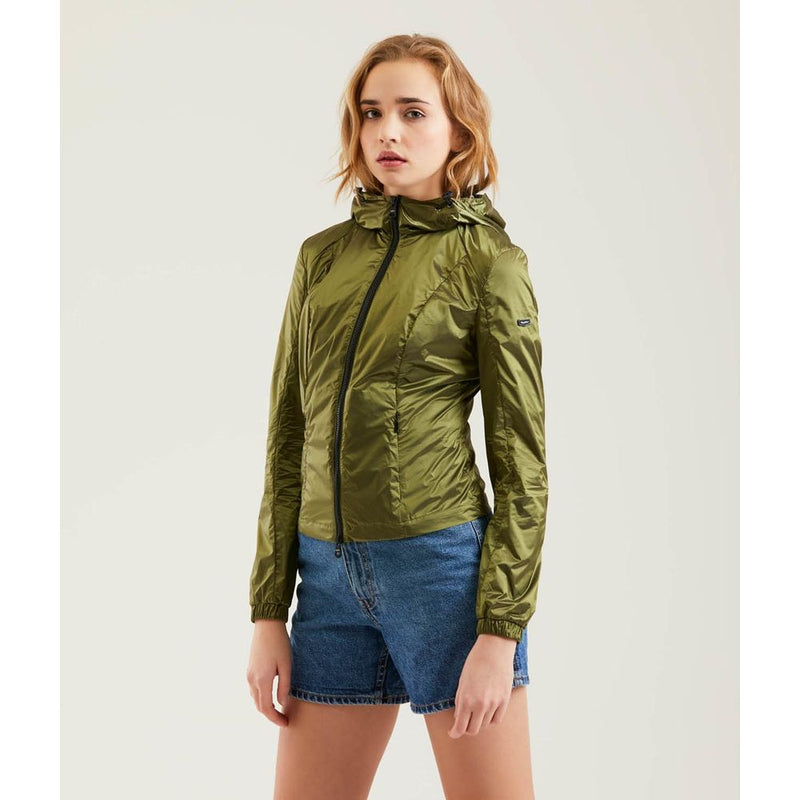 Green Polyamide Women Jacket Refrigiwear