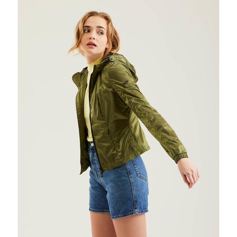 Green Polyamide Women Jacket Refrigiwear