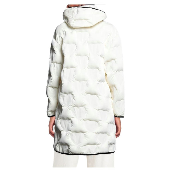 Chic Quilted Heart Long Down Jacket Love Moschino