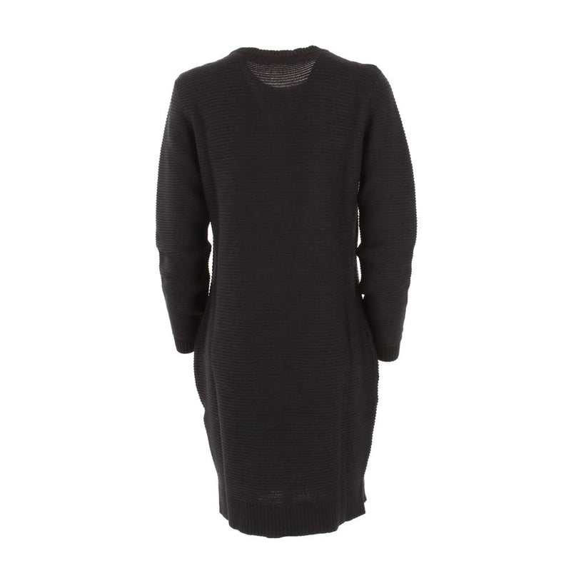 Chic Heart Pattern Knit Wool-Blend Dress Love Moschino