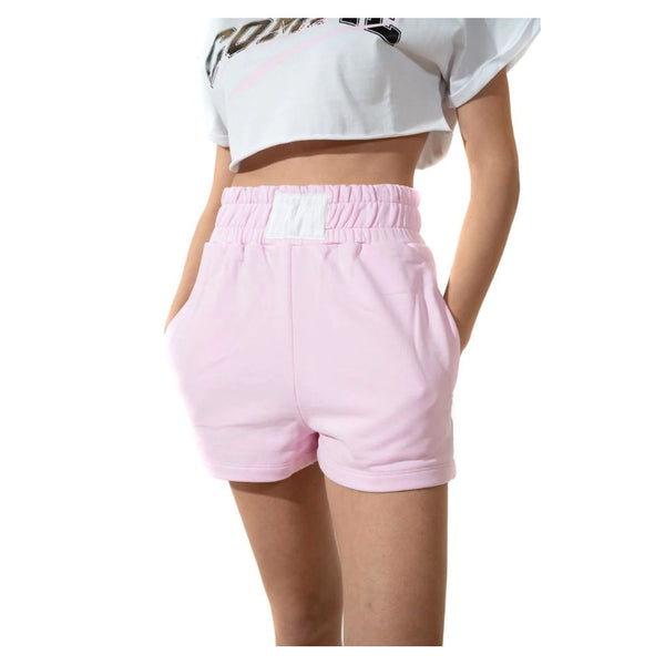 Chic Stretch Cotton Logo Shorts Comme Des Fuckdown