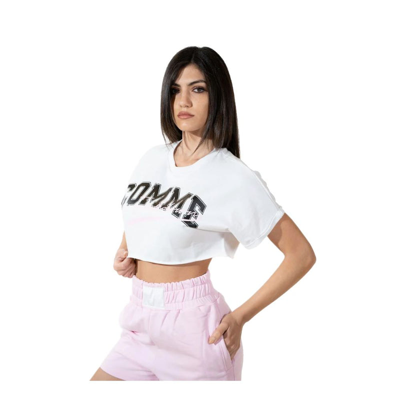 Chic Stretch Cotton Logo Shorts Comme Des Fuckdown