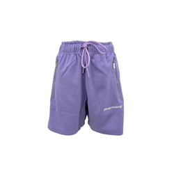 Chic Purple Bermuda Shorts with Side Stripes Pharmacy Industry