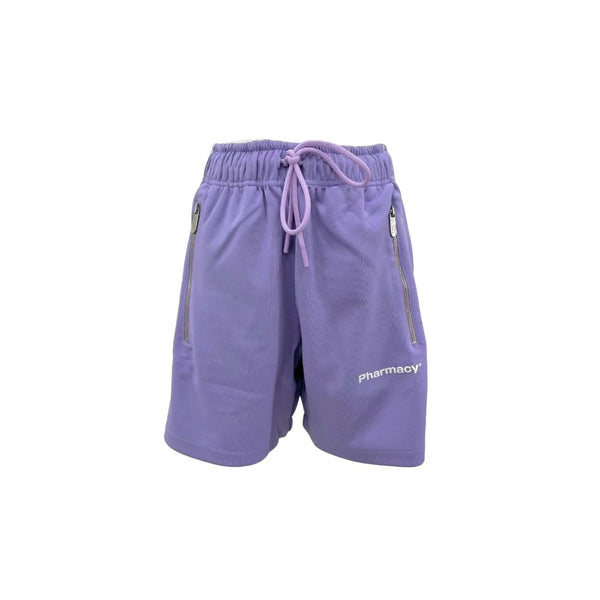 Chic Purple Bermuda Shorts with Side Stripes Pharmacy Industry