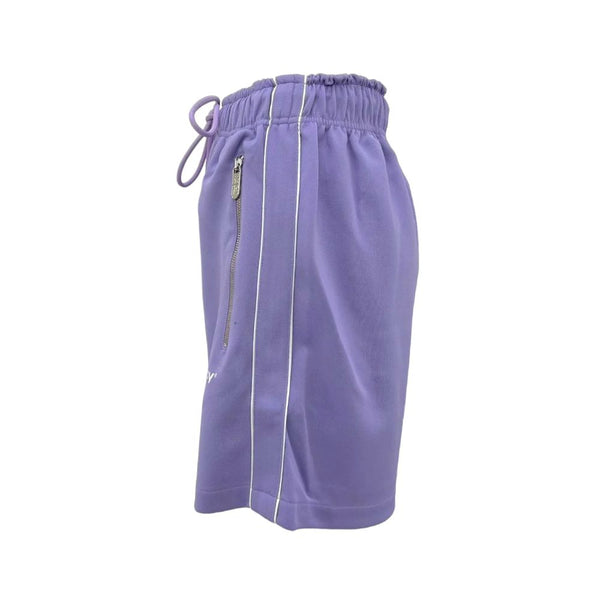 Chic Purple Bermuda Shorts with Side Stripes Pharmacy Industry