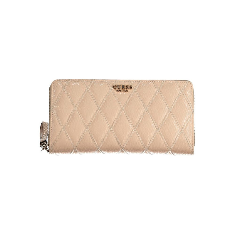 Pink Polyethylene Wallet Guess Jeans