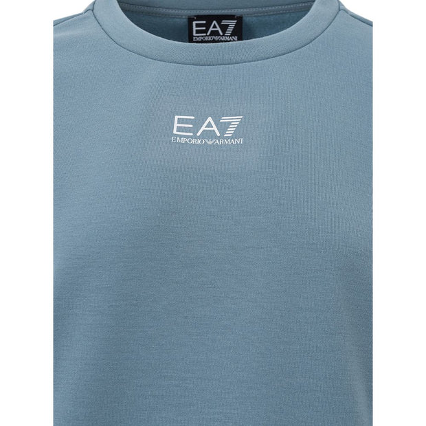 Chic Blue Polyester Sweater by EA7 EA7 Emporio Armani