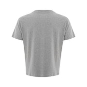 Elegant Gray Cotton T-Shirt Versace