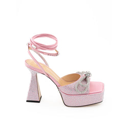 Chic Pink Leather Platforms for Elevated Style MACH & MACH