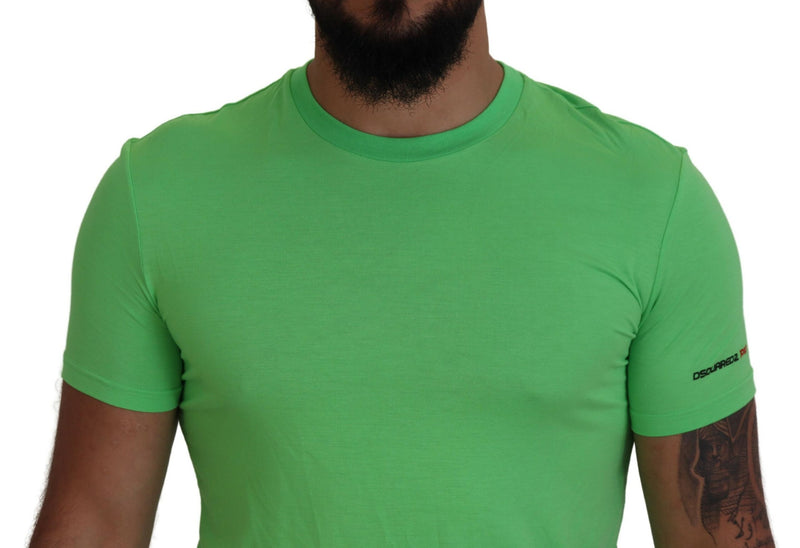 Green Modal Short Sleeves Crewneck T-shirt Dsquared²