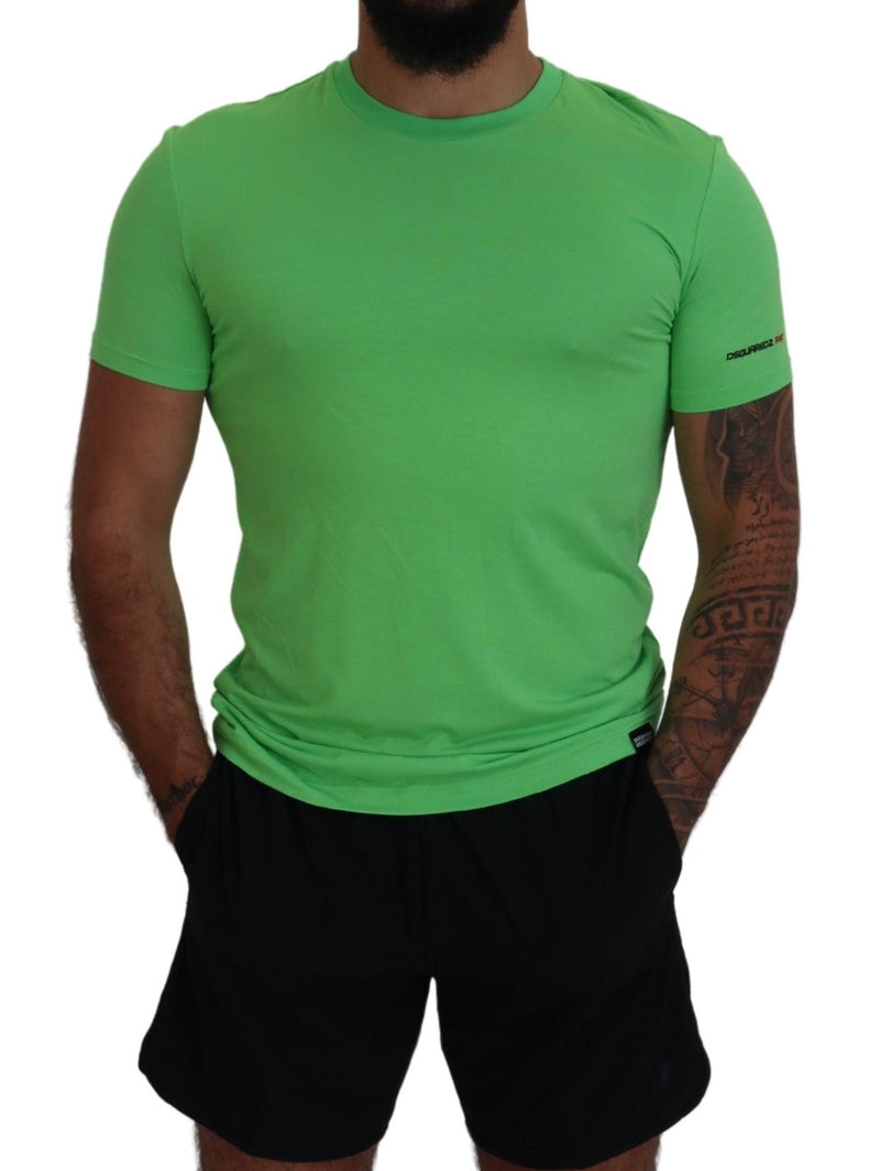 Green Modal Short Sleeves Crewneck T-shirt Dsquared²