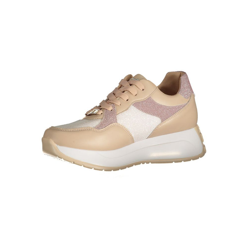 Beige Polyester Sneaker Laura Biagiotti