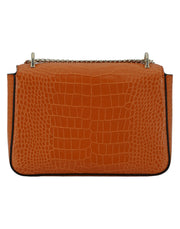 Amber Orange Leather Shoulder Bag Jimmy Choo