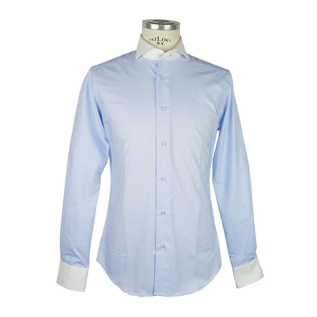 Milano Contrast Collar Gentleman's Shirt Made in Italy