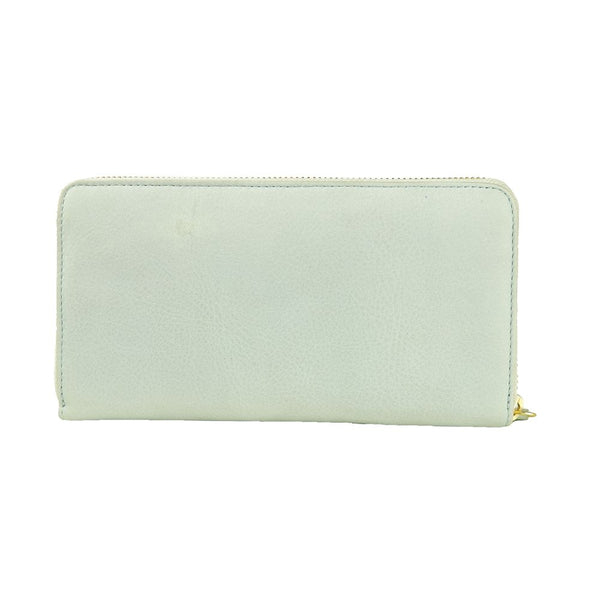 Gray Calfskin Women Wallet Cavalli Class