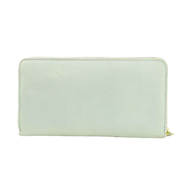 Gray Calfskin Women Wallet Cavalli Class