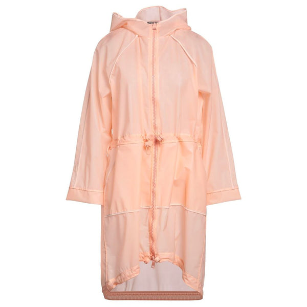 Powder Pink Long Waterproof Jacket Elisabetta Franchi