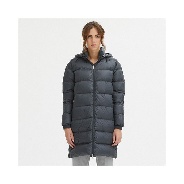 Gray Nylon Women Jacket Centogrammi