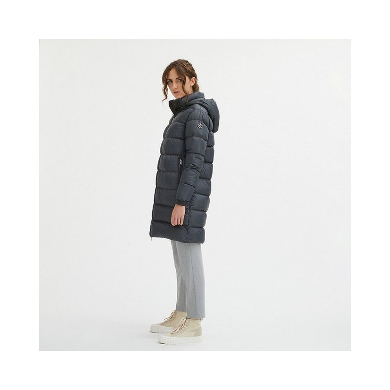 Gray Nylon Women Jacket Centogrammi