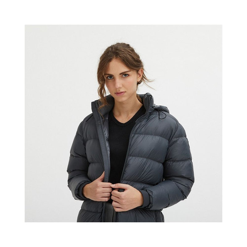 Gray Nylon Women Jacket Centogrammi