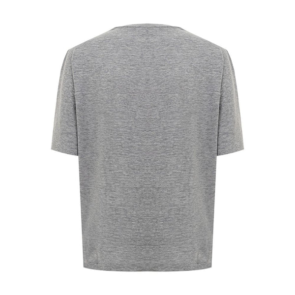 Chic Gray Cotton Tee for the Modern Woman Dsquared²