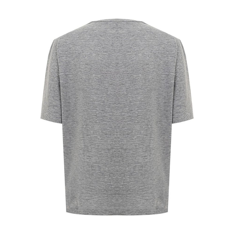 Chic Gray Cotton Tee for the Modern Woman Dsquared²