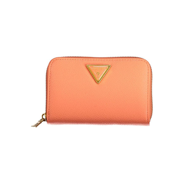 Orange Polyethylene Wallet Guess Jeans