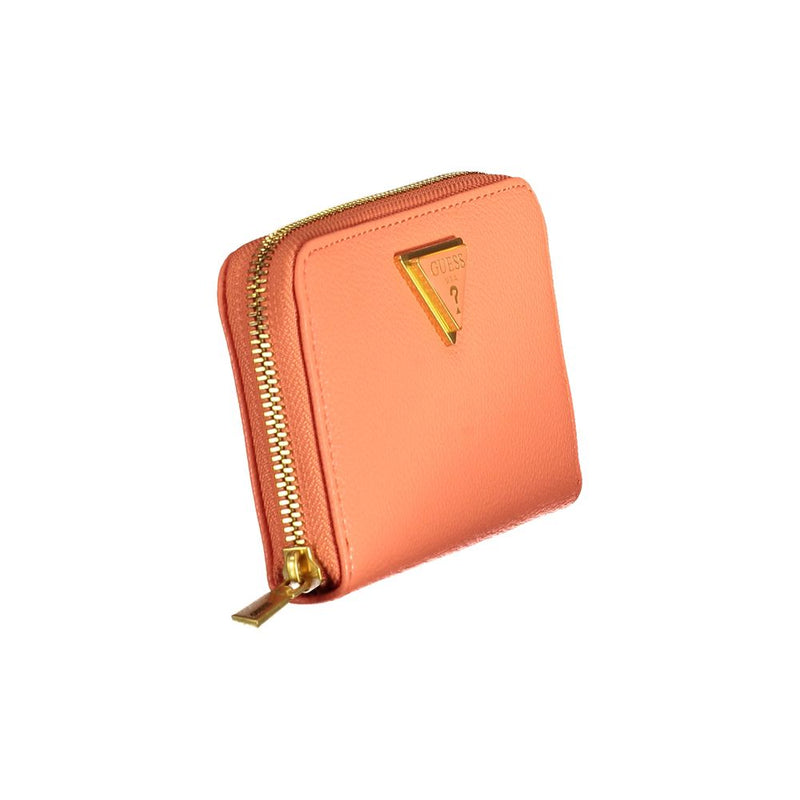 Orange Polyethylene Wallet Guess Jeans