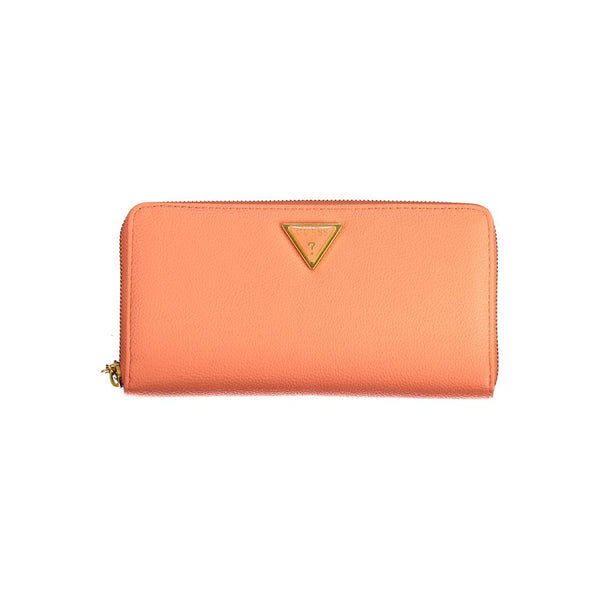 Orange Polyethylene Wallet Guess Jeans