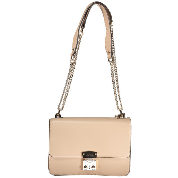 Beige Polyethylene Handbag Guess Jeans