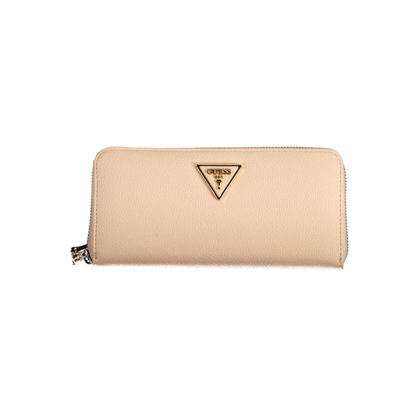 Pink Polyethylene Wallet Guess Jeans